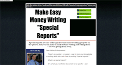 Desktop Screenshot of myspecialreportsprofits.com